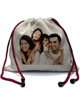 Personalised Linen Gift Bag  